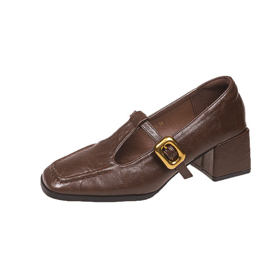 Damen Hochwertige Slingback-Pumps mit schickem Riemchen und quadratischer Zehenpartie EB