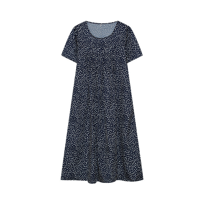 Damen Maxikleid mit floralem Design und weiten Ärmeln EB