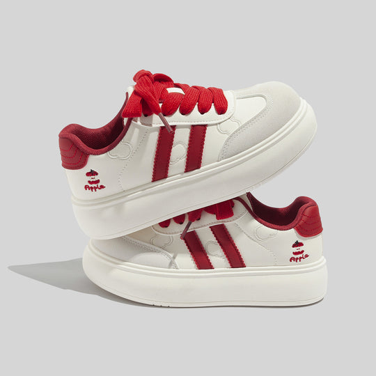 Damen Modische Sneakers mit verspielten Schleifenakzenten und atmungsaktiver Oberflächenstruktur EB