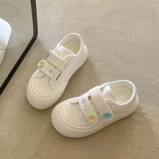 Damen bequeme und verspielte Sneaker mit Klettverschluss von EB
