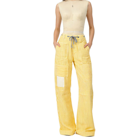 Damen weite Cargo-Hose mit praktischen Taschen und einzigartigem Design EB