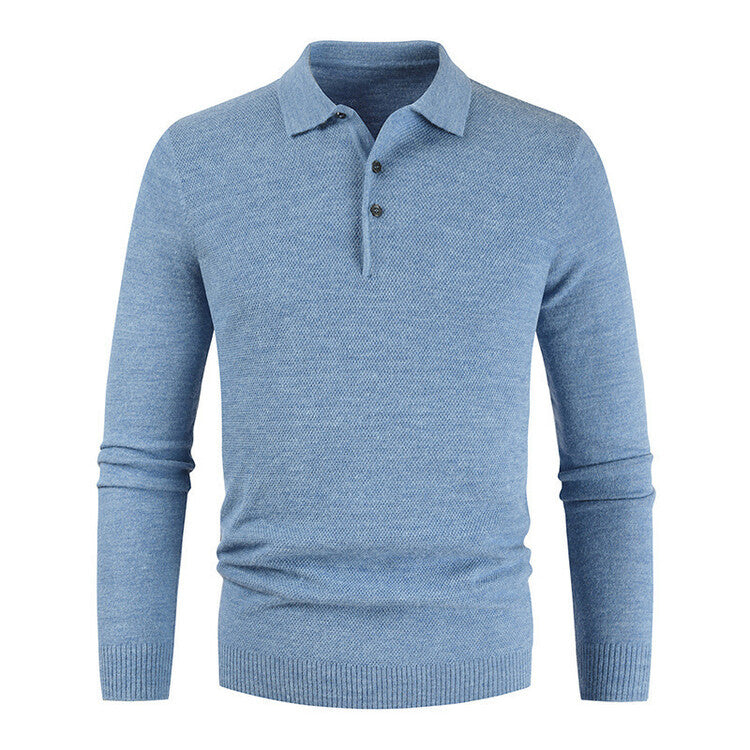 Herren langärmliges Poloshirt EB