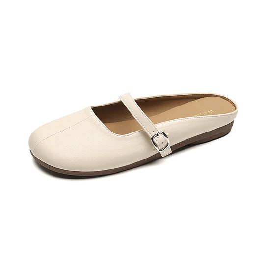 Damen bequeme Ballerinas mit verstellbarem Riemen EB
