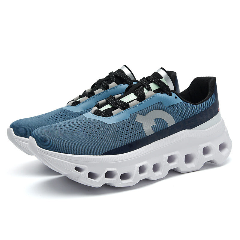 Unisex innovative Hohlkammer-Plateau-Sneaker mit ultraleichter Gittersohle und nahtlosem Mesh-Obermaterial EB