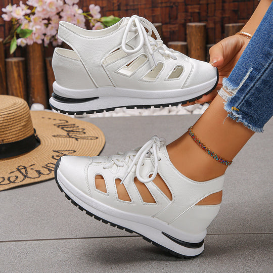Damen Freizeitsneaker mit atmungsaktiven Netz-Details und rutschfester Sohle EB