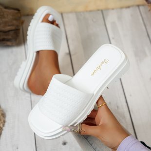 Damen Komfort-Sandalen mit modischem Gewebe-Riemen EB