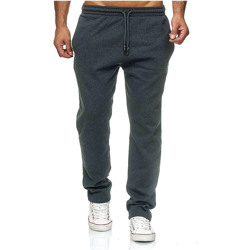 Herren nan gerade geschnittene Jogginghose mit innen angerautem Fleece, hohem Komfortbund und Kordelzug EB