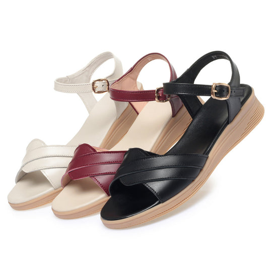 Damen Sandalen mit verstellbarem Riemen und komfortablem Fußbett EB