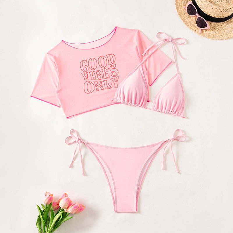 Damen Bikiniset mit lässigem Crop-Top EB