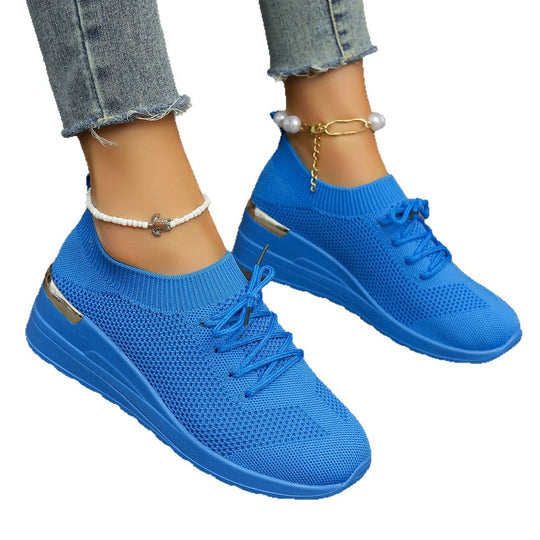 Damen Komfortable und atmungsaktiveSneaker mit glitzerndem Akzent EB