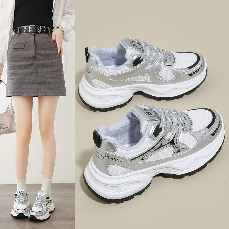 Damen Trend Sneakers mit atmungsaktivem Mesh-Obermaterial und dämpfender Sohle EB