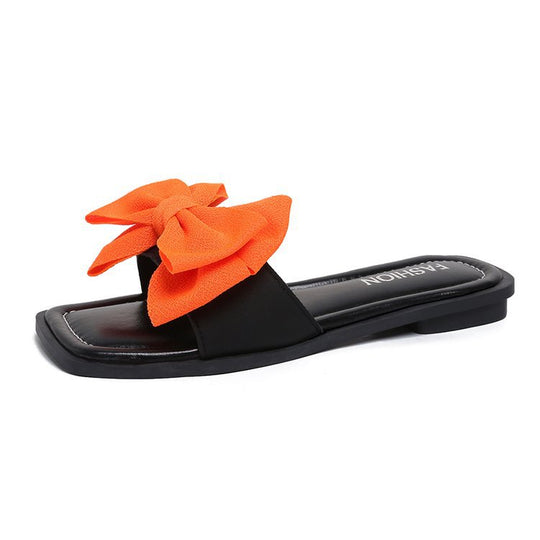 Damen Sandalen mit großen Schleifenakzenten EB