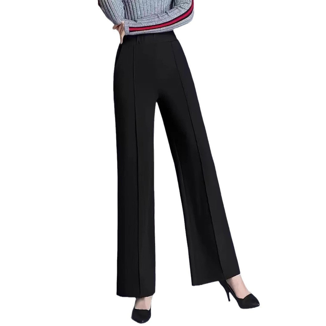 Damen Elegante und lässige weit geschnittene Hose EB