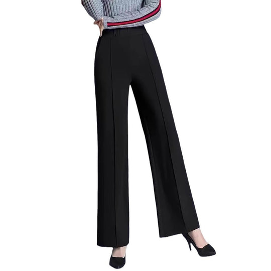Damen Elegante und lässige weit geschnittene Hose EB