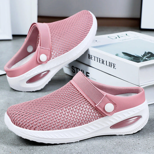 Damen Leichte Clogs mit Atmungsaktivem Obermaterial und Flexiblem Fußbett EB