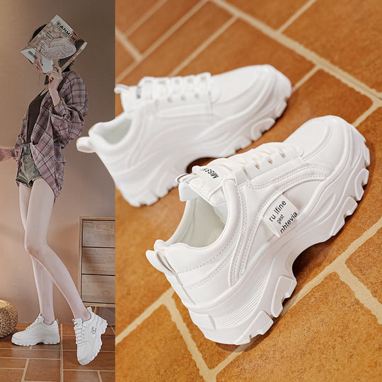 Damen Chunky Sneakers mit rutschfester Profilsohle und atmungsaktivem Obermaterial EB