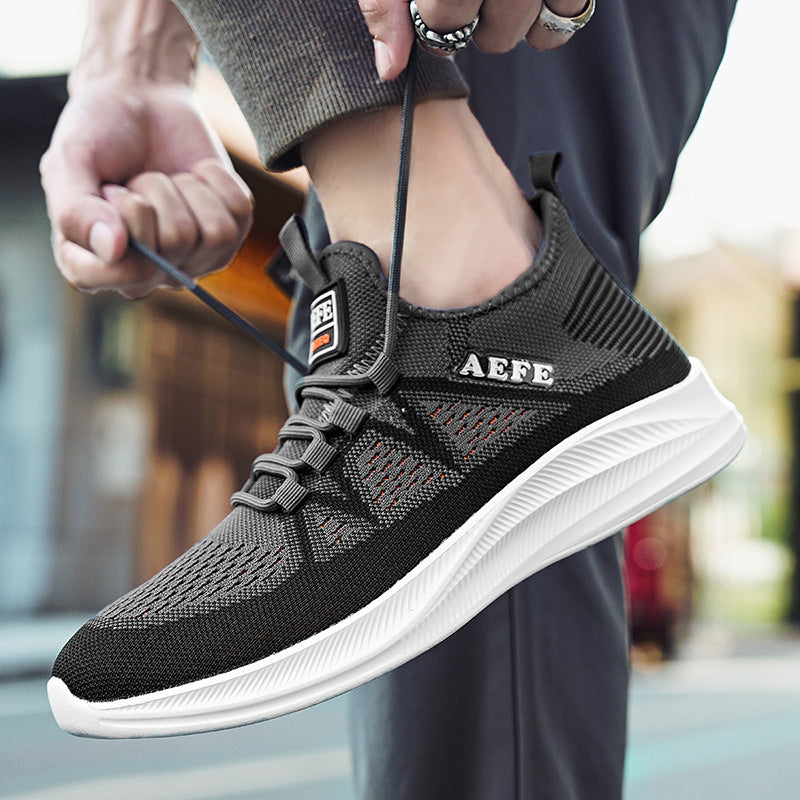 Herren Atmungsaktive Sport-Sneaker mit elastischem Schnürsystem EB