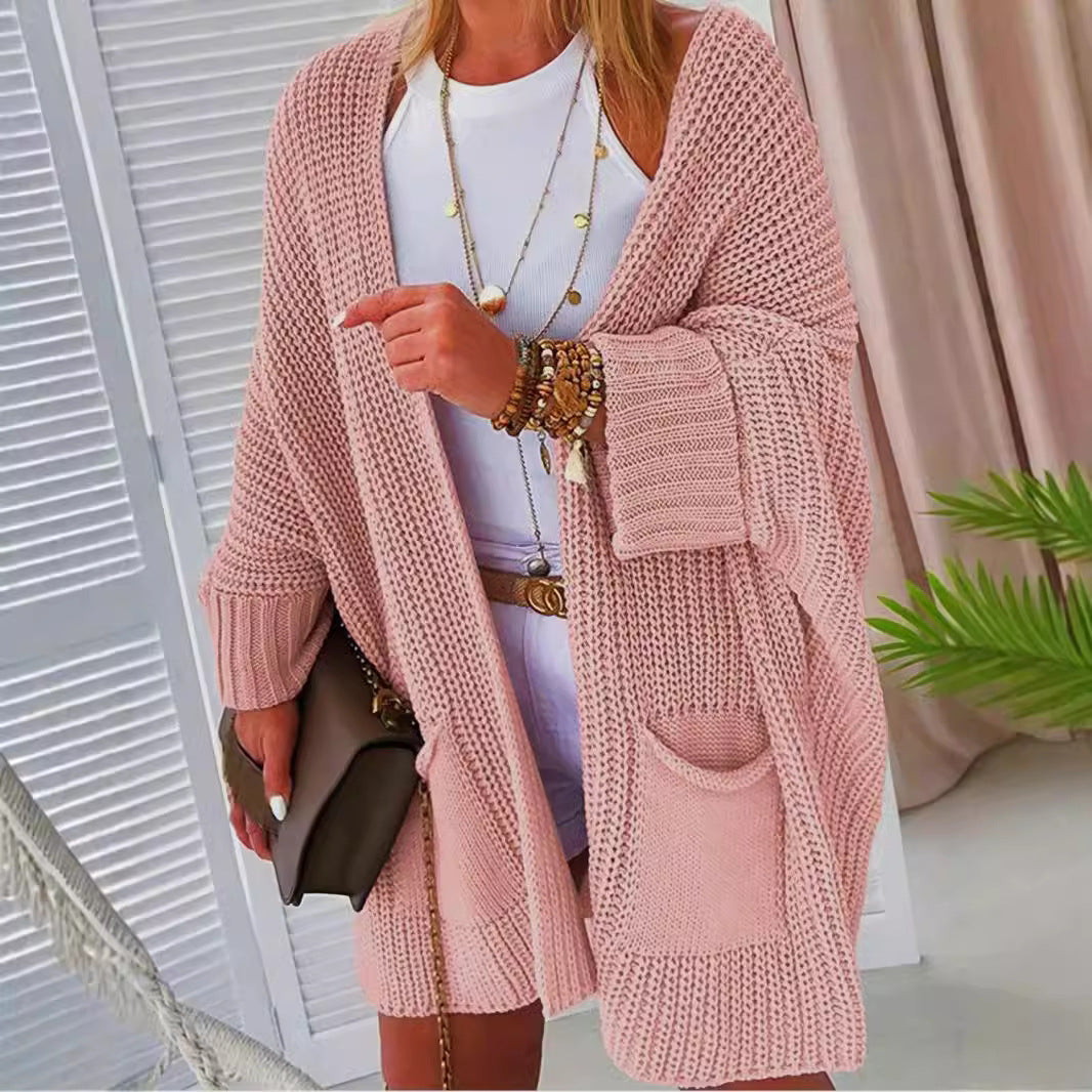 Damen Grober Strick-Cardigan EB