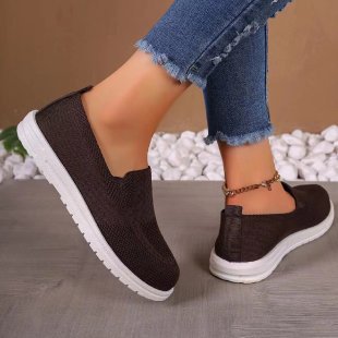 Damen Atmungsaktive Slip-On Sneakers mit flexiblem Obermaterial EB