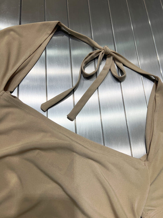 Damen Stretchbluse mit dekorativem Rückenausschnitt EB