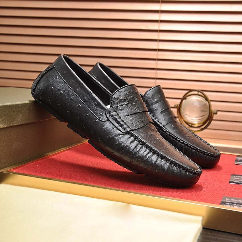 Herren Mokassins aus hochwertigem Leder mit eleganter Zierdetail von EB