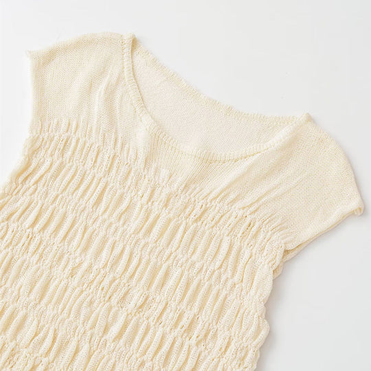 Damen Strickoberteil mit feiner Rippstruktur und lässigem Schnitt EB