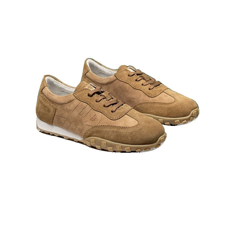 Damen Sportliche Sneaker mit hochwertigem Wildleder-Obermaterial und rutschfester Sohle EB
