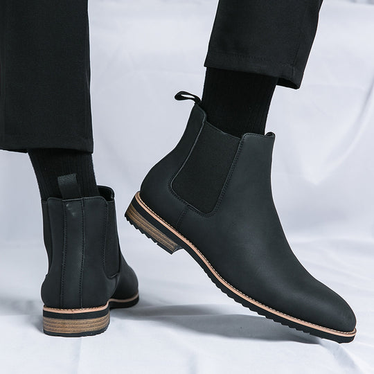 Damen elegante Chelsea-Stiefel mit flexiblem Gummizug und dämpfender Sohle EB