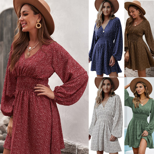 Damen zeitloses Kleid mit Raffungen EB