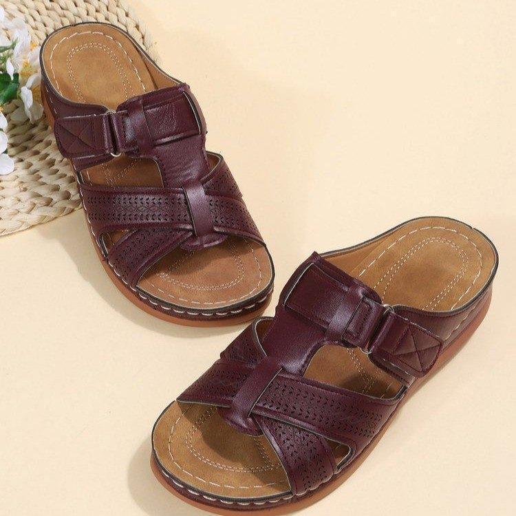Damen bequeme Clogs mit verstellbarem Riemen und ergonomischem Fußbett EB