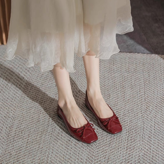 Damen Ballerinas mit elegantem Schleifen-Design und komfortablem Fußbett EB