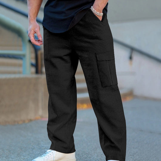 Herren Cargo-Jogginghose mit praktischen Seitentaschen und elastischem Bund EB