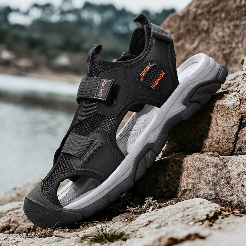 Damen Sportliche Outdoor-Sandalen mit verstellbaren Riemen und rutschfester Sohle EB