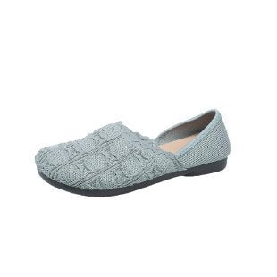 Damen Komfortable Ballerinas mit modischem Strickdesign EB