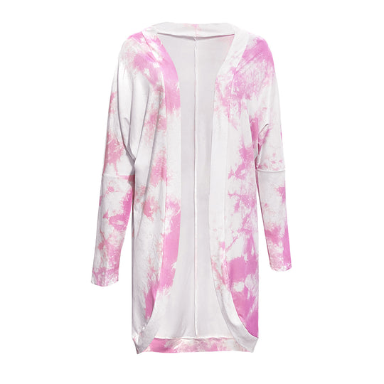Damen Longcardigan im modischen Batikdesign EB
