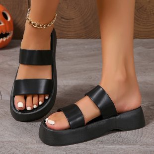 Damen Komfortable Plateausandalen EB