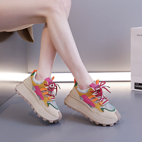Damen trendige Sneakers mit einzigartigem Design und ergonomischer Dämpfung EB
