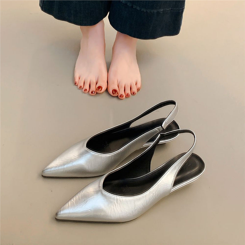 Damen Slingback Pumps mit spitzem Design und gemütlichem Fußbett EB