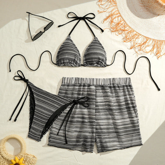 Damen Bikini-Set mit verspielten Schnürdetails EB