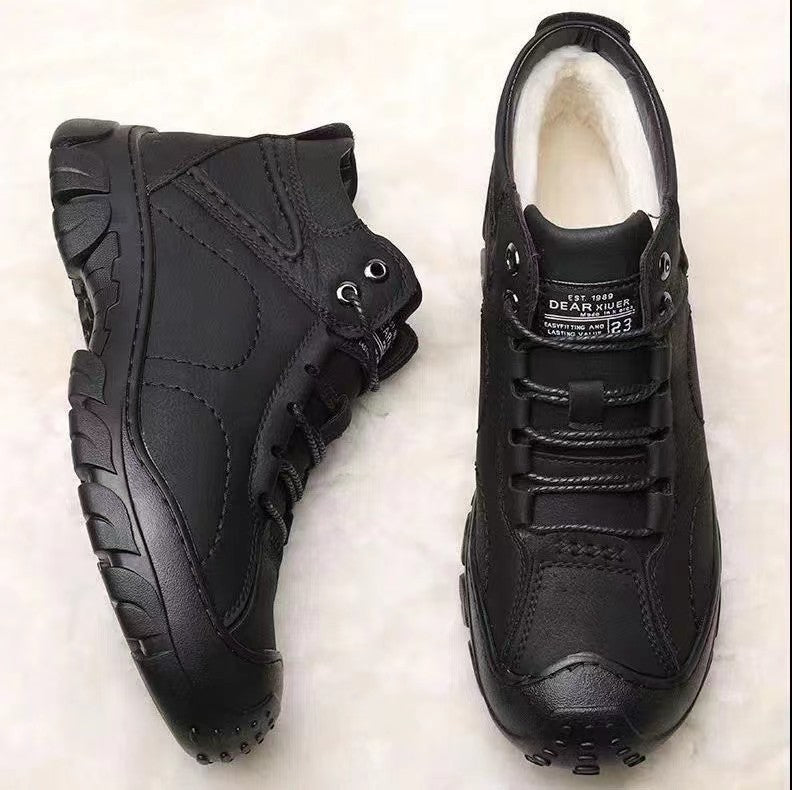 Damen Winterfestige Schnürstiefel mit isolierendem Innenfutter und rutschfester Profilsohle EB