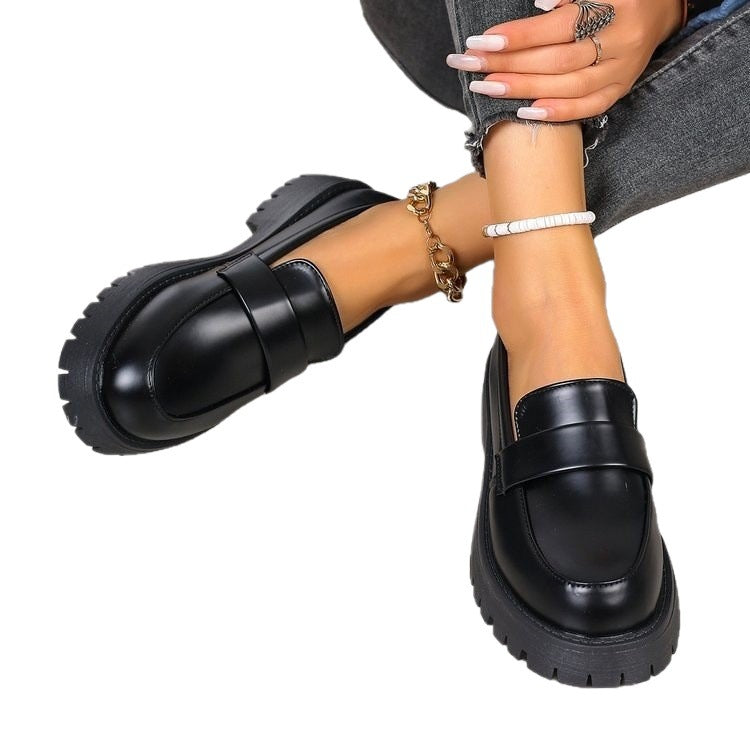 Damen klassische Loafer mit rutschfester Sohle EB