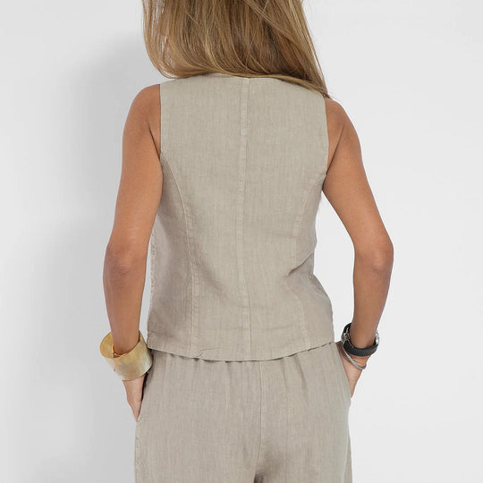 Damen Leinenweste im eleganten Design EB