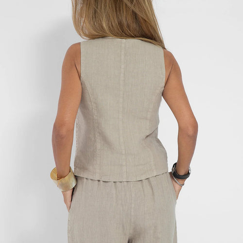 Damen Leinenweste im eleganten Design EB