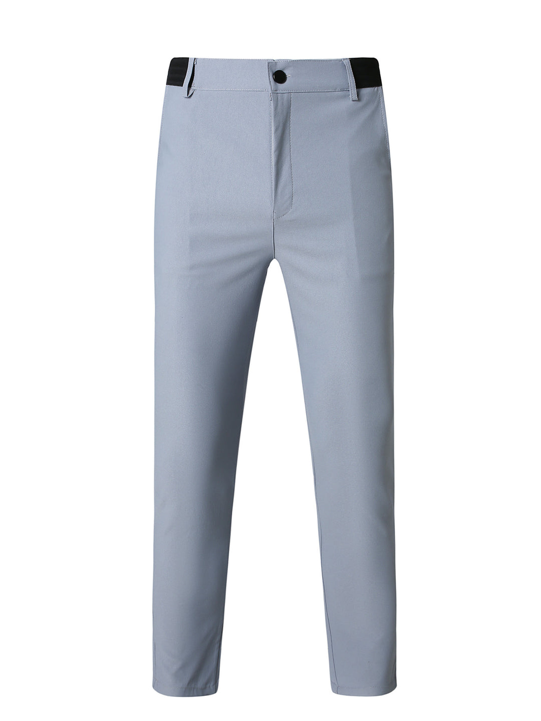 Herren elegante Slim-Fit Freizeithose mit elastischem Bund und klassischen Details EB