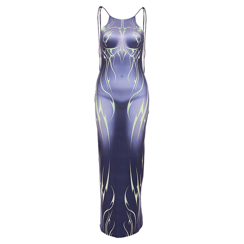 Damen Maxi-Kleid mit verführerischem Körperbetonenden Design EB