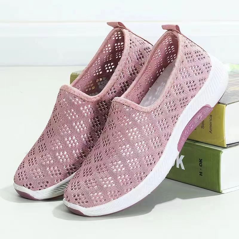 Damen atmungsaktive Freizeitschuhe mit leichtem Mesh-Obermaterial und rutschfester Sohle EB