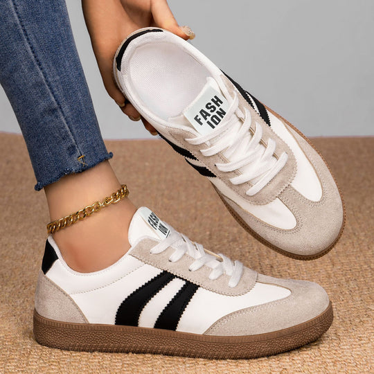 Damen Modische Sneakers mit eleganter Sohle und atmungsaktiver Oberfläche EB