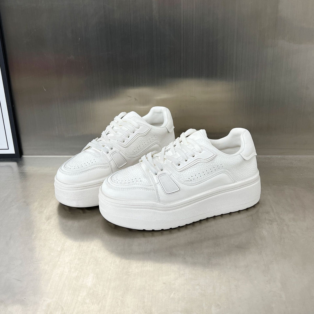 Damen Komfortable Plateau Sneakers mit atmungsaktivem Obermaterial EB