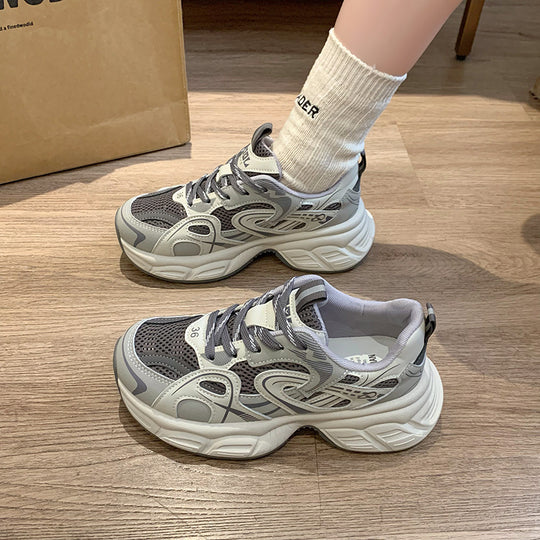 Damen Sportliche Sneakers mit ergonomischer Dämpfung und atmungsaktiven Mesh-Einsätzen EB