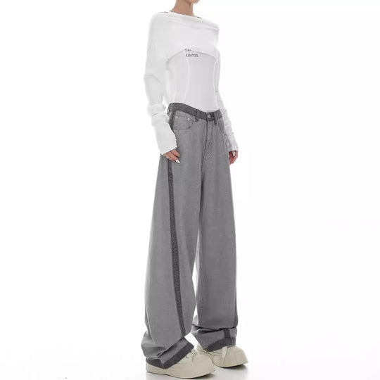 Damen Weite Jeans mit modernem Schnitt und elastischem Bund EB